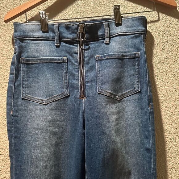 Express Women’s Skyscraper Stretchy Highrise Vintage Jeans Size 2L - Picture 2 of 14